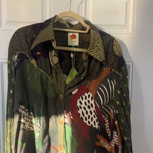 Farm Rio military forest blouse XL